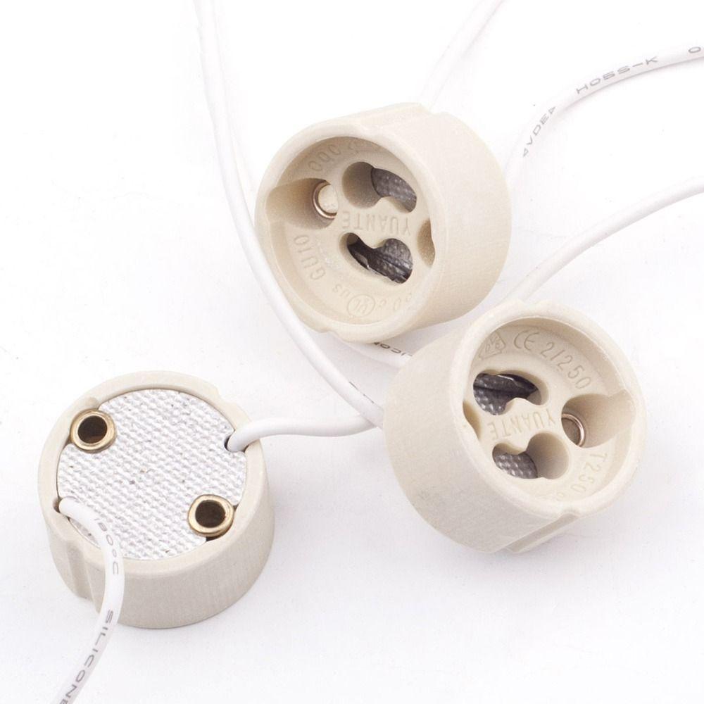 Wire Connector Lamp Holder G4/G5.3/G9 G4 Socket Plug Lamp Socket Ceramic Head 10cm G4/G5.3/G9 Lamp Base for Halogen Lamp