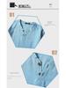 Men's Summer V-Neck Cotton-Linen Short Sleeve T-Shirt with Buttons
