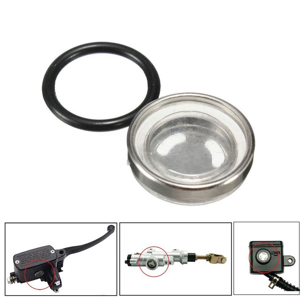 1Pc Motorcycle Master Brake Cylinder Reservoir Sight Glass Motorcycle Dirt Bike Gasket 14mm 12mm 10mm Universal Accessories