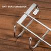 Stainless Steel Over the Door Hanger Rack 5 Hooks for Small Space Organization