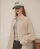 LOSSYROW Lossy Grid Oversized Checkered Shirt Beige