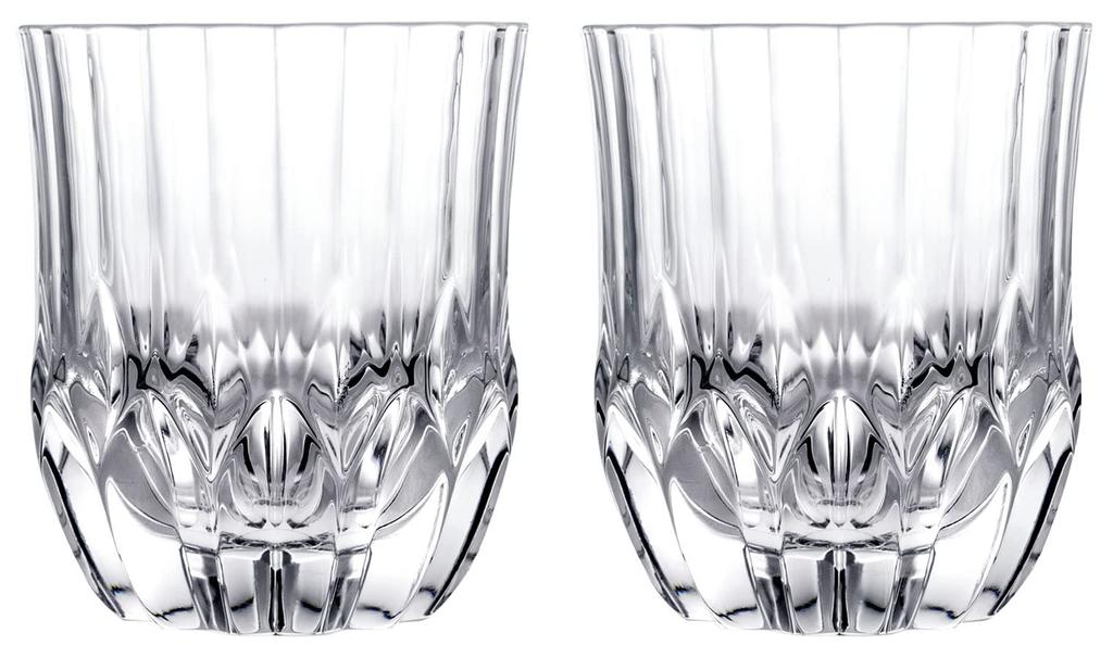 Yoshitani Glass Adagio Rocks Glass, Free Cup, 350ml, Pair Set, RC-292-2