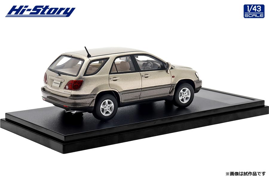 Hi Story Toyota Harrier FOUR G Package Třpytivě zlatá metalíza Hotový model 1/43 3.0 (1997)