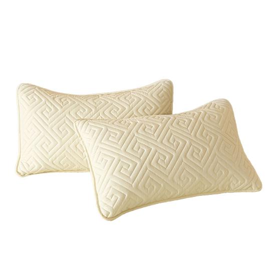 2Pcs Breathable Pillowcase Solid Color Easy To Clean Anti-Head Oil Wear-resistant Pillow Protector Bedroom