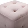 VidaXL 2 pcs Poufs Rose 30 x 30 x 30 cm Tissu velours