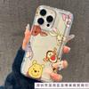 Winnie Tigger iPhone16promax mobile phone case Apple 15 transparent 14 Europe and America 13 Pro airbag 12/11