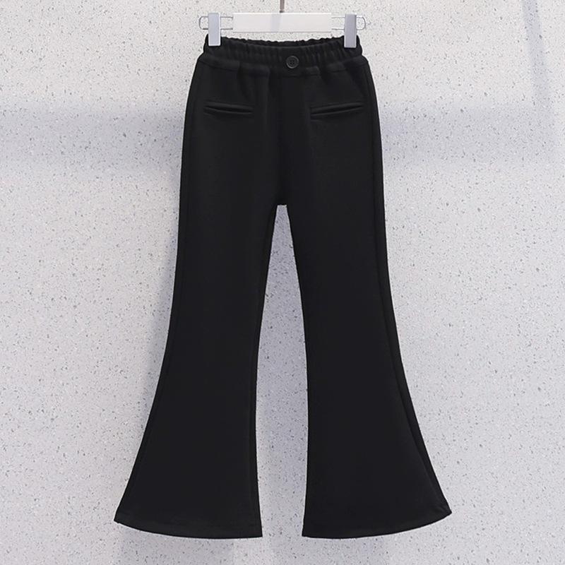 Big Girls, Western Style Fashionable Suits, Spring Temperament, Girls, Children's Shirts, Flared Pants, Two-piece Suit