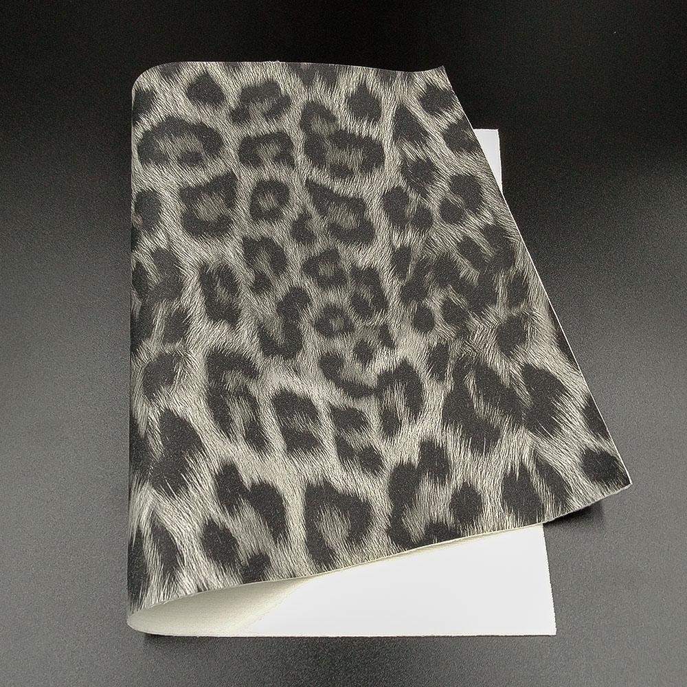 Glitter Shiny Sparkle Leopard Print Fabric PU Leather Waterproof DIY Sewing Bows Craft A4/A5 Sheets