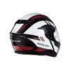 OGK KABUTO AEROBLADE6 DYNA Motorcycle and Red Full-Face Helmet, Black, White, (Size XXL)