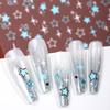 1pc/3pcs Black White 3D Star Nail Art Sticker Pentagram Self-Adhesive Decals Sliders for Nails DIY Manicure Decoration