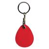 Leather Card Holder Keychain Key Ring Door Lock Access Tags ID Card Case Keychain Access Card Bag Key Tag Ring