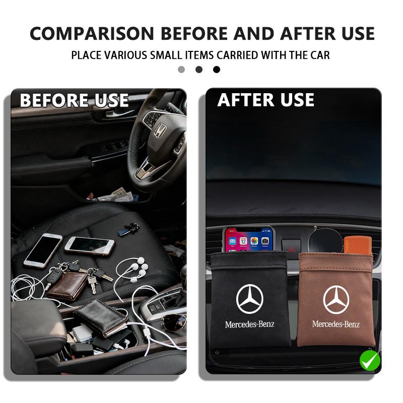 Car Air Outlet Storage Box Organizer Oxford Hanging Bag Phone Holder For Mercedes Benz CLK GLC W212 C200 C300 W203 W204 W205 ah1