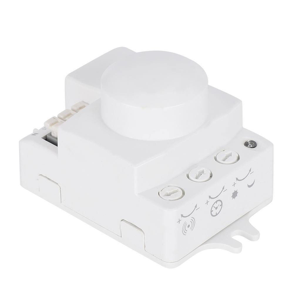 5.8GHz Smart Microwave Radar Sensor Light Switch Adjustable Knob Indoor Stairway Body Motion Detector
