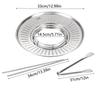 304 Stainless Steel Fried Food Draining Rack Food Grades Round Strainer Oil Filter Serving Tray Heat-resistant Oil Control