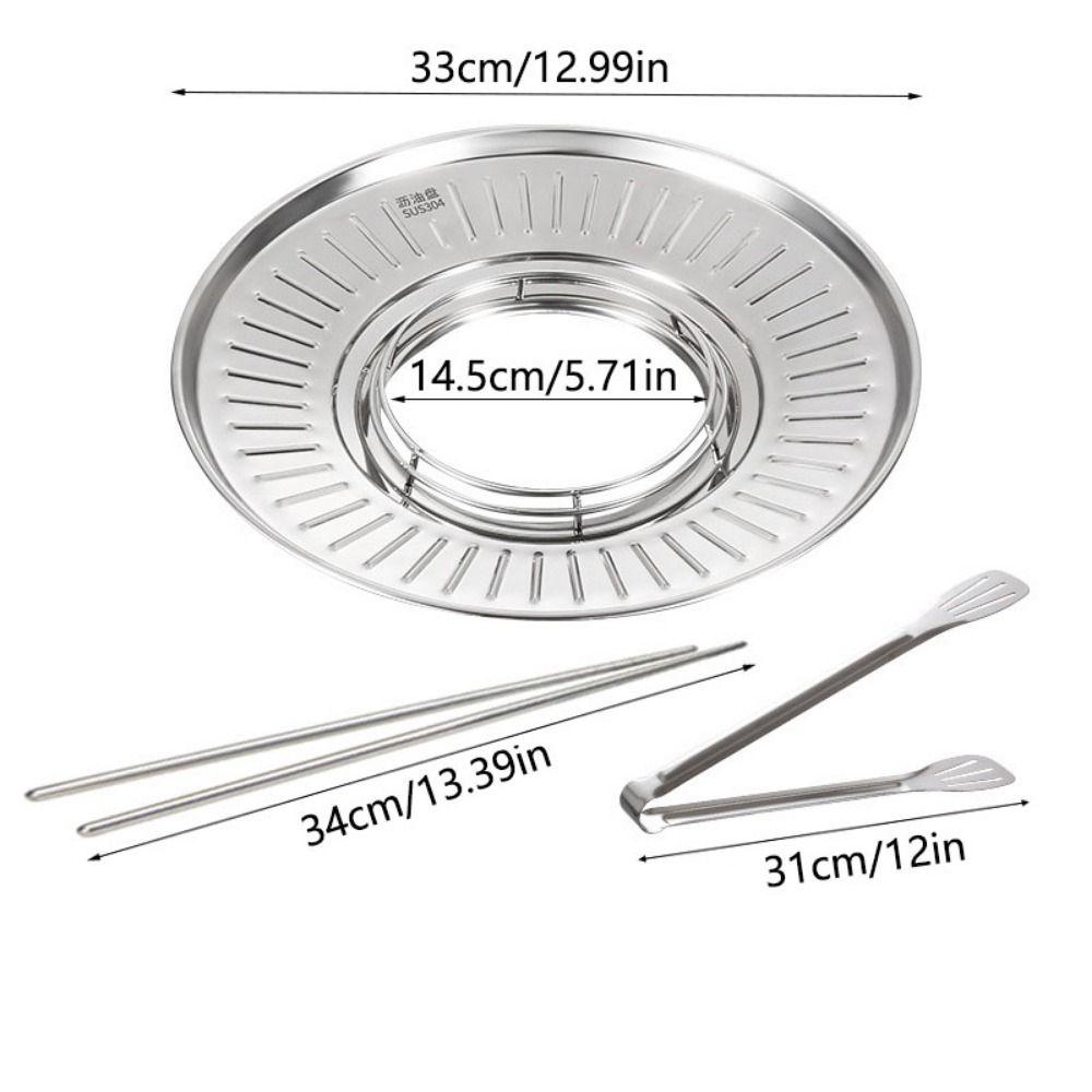 Round Strainer Fried Food Draining Rack Food Grades Food Cooling Pan  Cooking