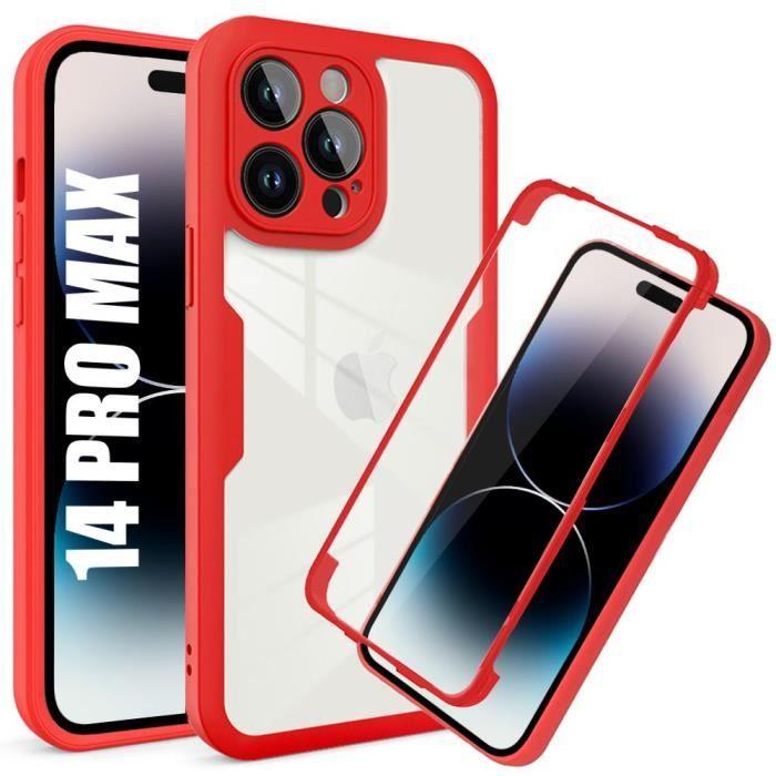 Coque - E.F.CONNECTION - pour iPhone 14 Pro Max - Silicone Renforcé - Protection 360° - Semi-rigide