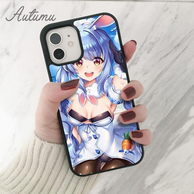 Usada Pekora Hololive anime Phone Case for iPhone 11 12 13 14 Pro Max mini X XR XS SE 2020 6S 7 8 Plus Samsung S21 S22 shell