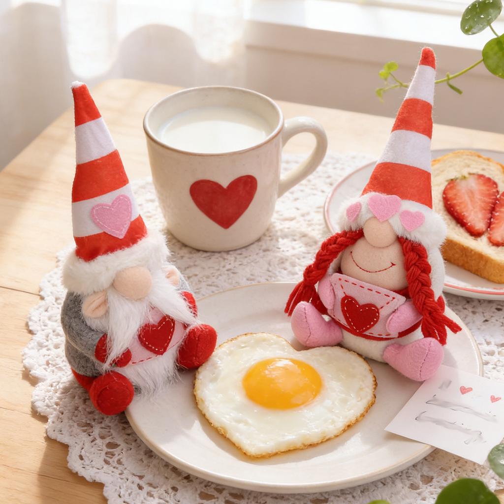 1/2pcs Valentine's Day Faceless Doll Embrace Envelope Hug Love Rudolph Doll Peach Heart Rudolph Wedding Birthday Gift Ornaments