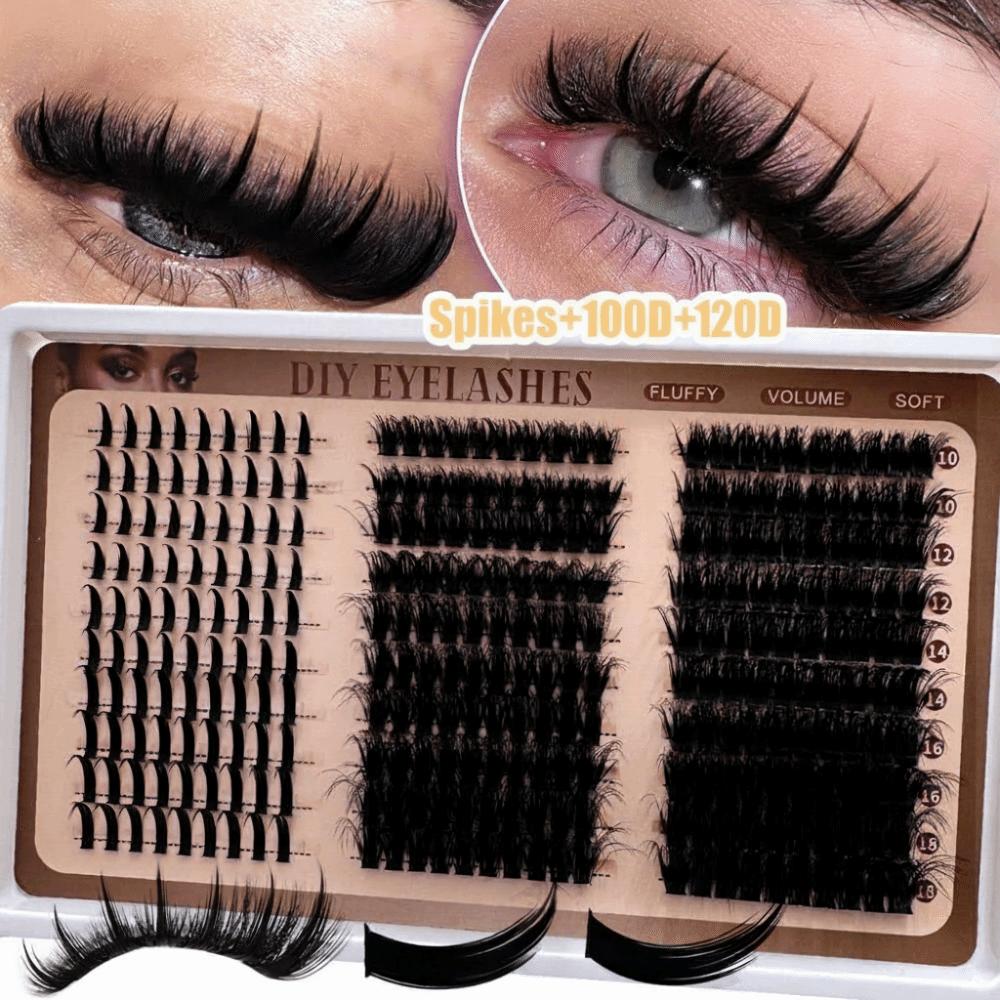 Bond and Seal False Eyelashes 10-18mm Length Fake Eyelash 3D Faux Mink Lash  Makeup Enhancement
