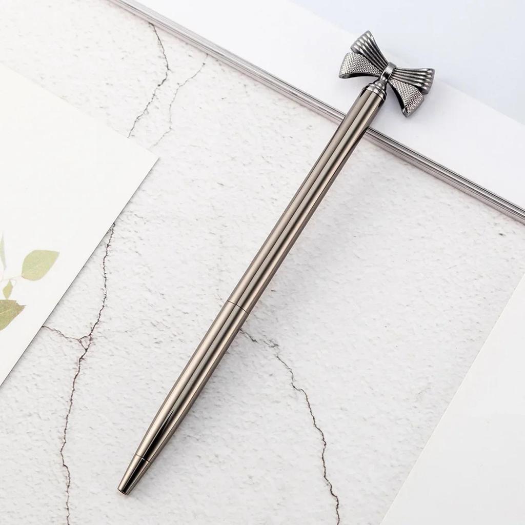 Kawaii Cute Bow Ball Pens Ballpen Fashion Girl Ballpoint Pens Pens for School Supplies Office Korean Creative Stationery