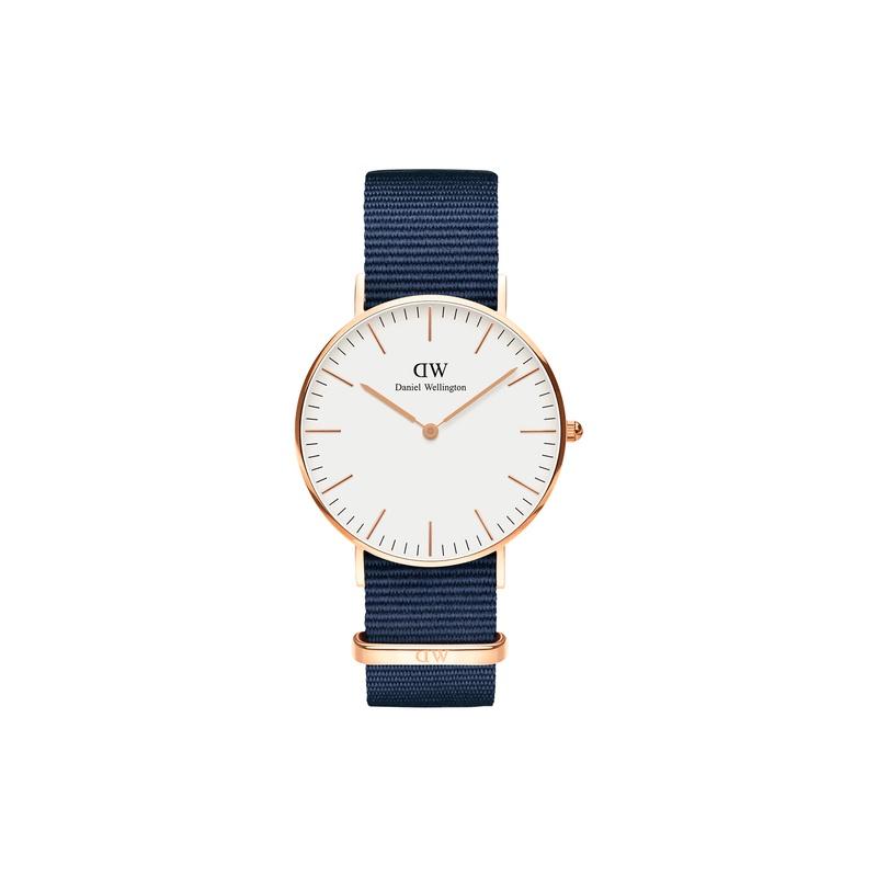DANIEL WELLINGTON Watch Watch Quartz Movement Nylon Strap White Dial Women's Watch Fashionable and Versatile DW00100279
