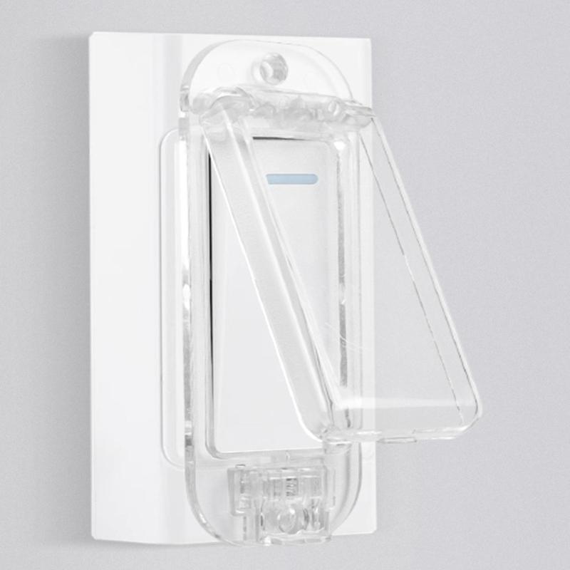 Dustproof Switches Cover With Child Safety Shell Lock Snap On Fit For Wall Outlets Durable Plastic