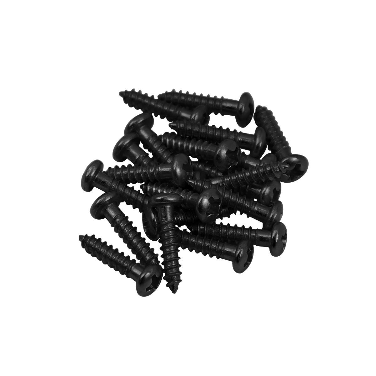 

FLEOR 20PCS Round Head Screws 2.8x13mm Guitar String Locking Nut Mounting Screws String Tree Retainer Bar Screws чорний