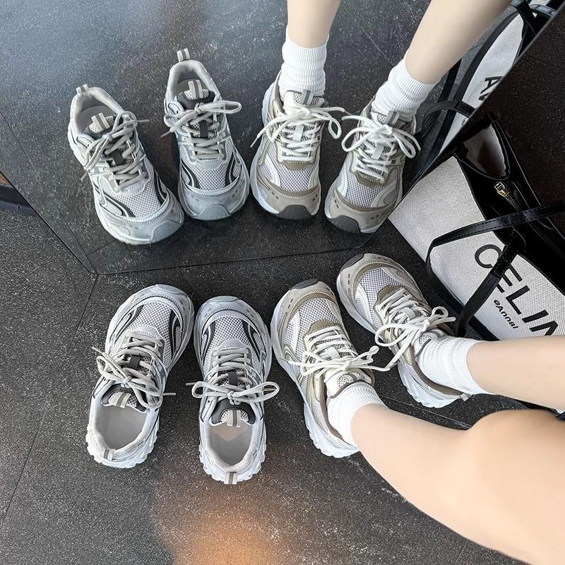 Fashion dad shoes women's autumn and winter new versatile mesh casual breathable platform sports shoes casual women's shoes