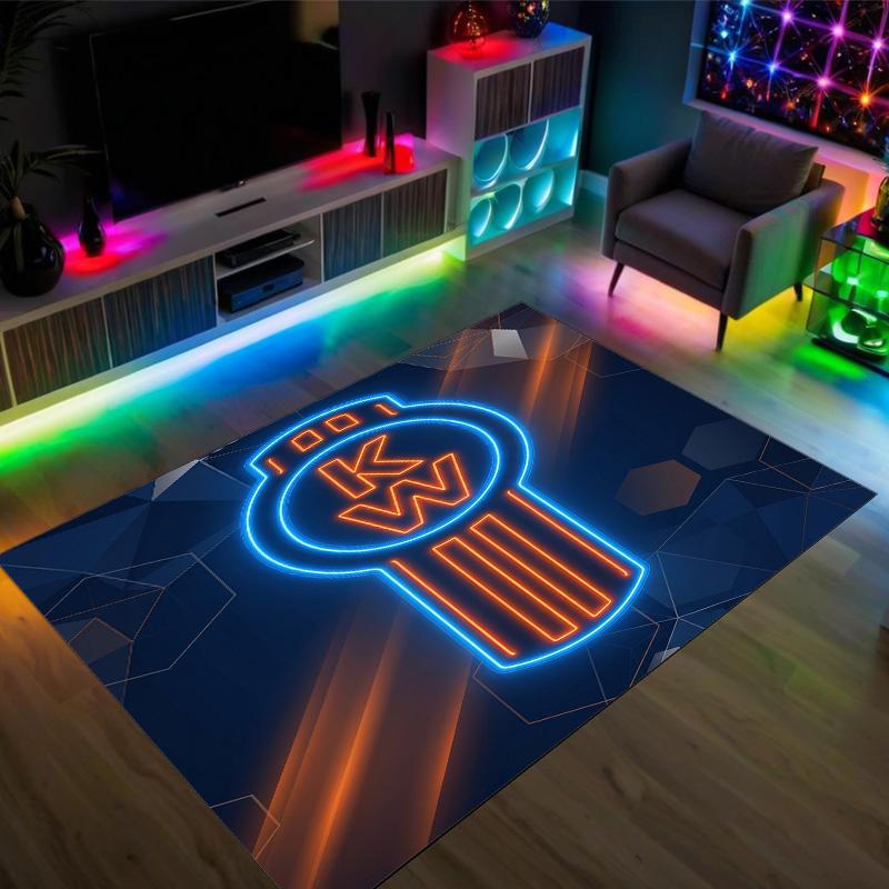 Kenworth Design Crystal Velvet Carpet Cozy Non?Slip Printed Rug For Bedroom Living Room Entrance