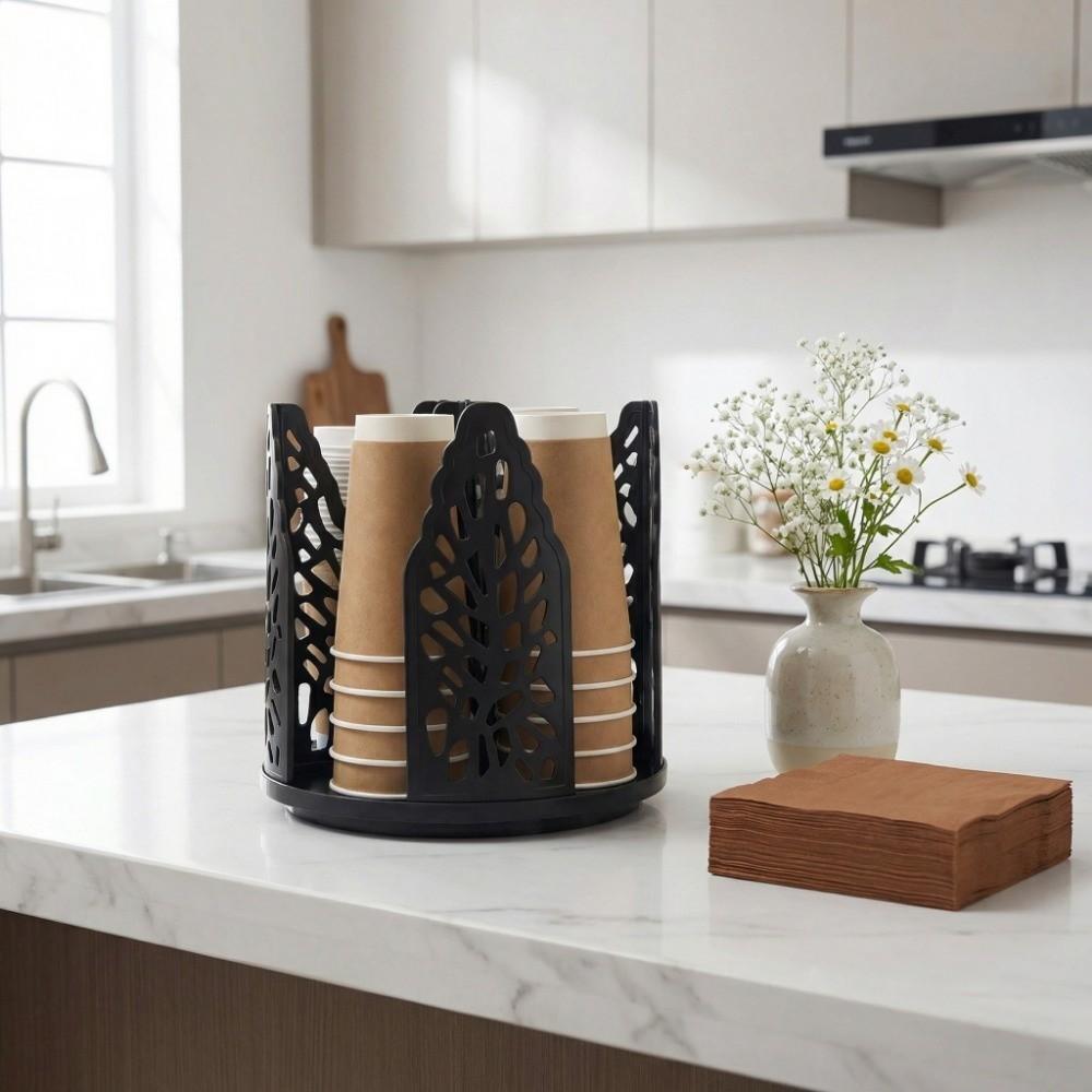 Detachable Cup Storage Rack 4in1 Paper Cup Holder Paper Cup Dispenser Commercial Use