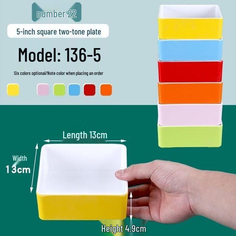 Commercial Melamine Two-Tone Serving Plate