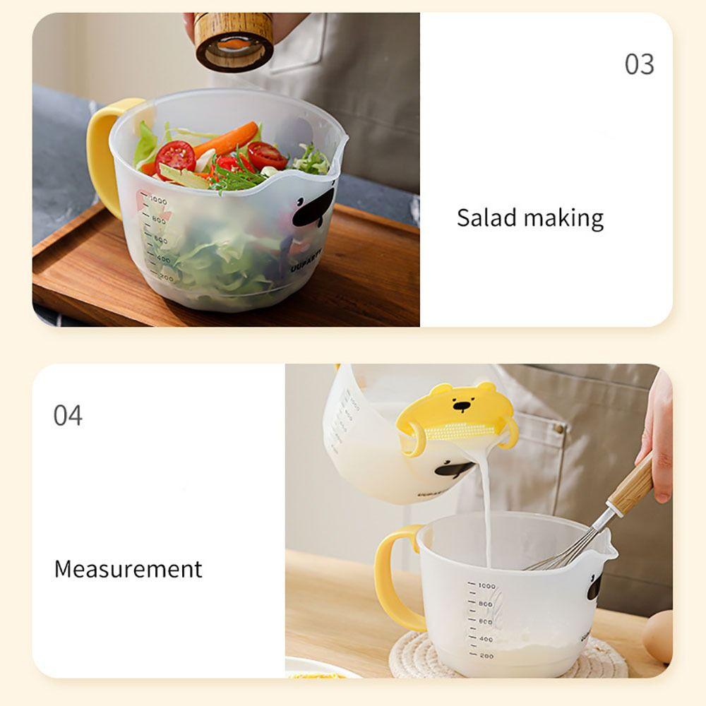 Equipped with Filter Plate Strainer Bowl Built-in Filter Plate Whisking Bowl  Bakery