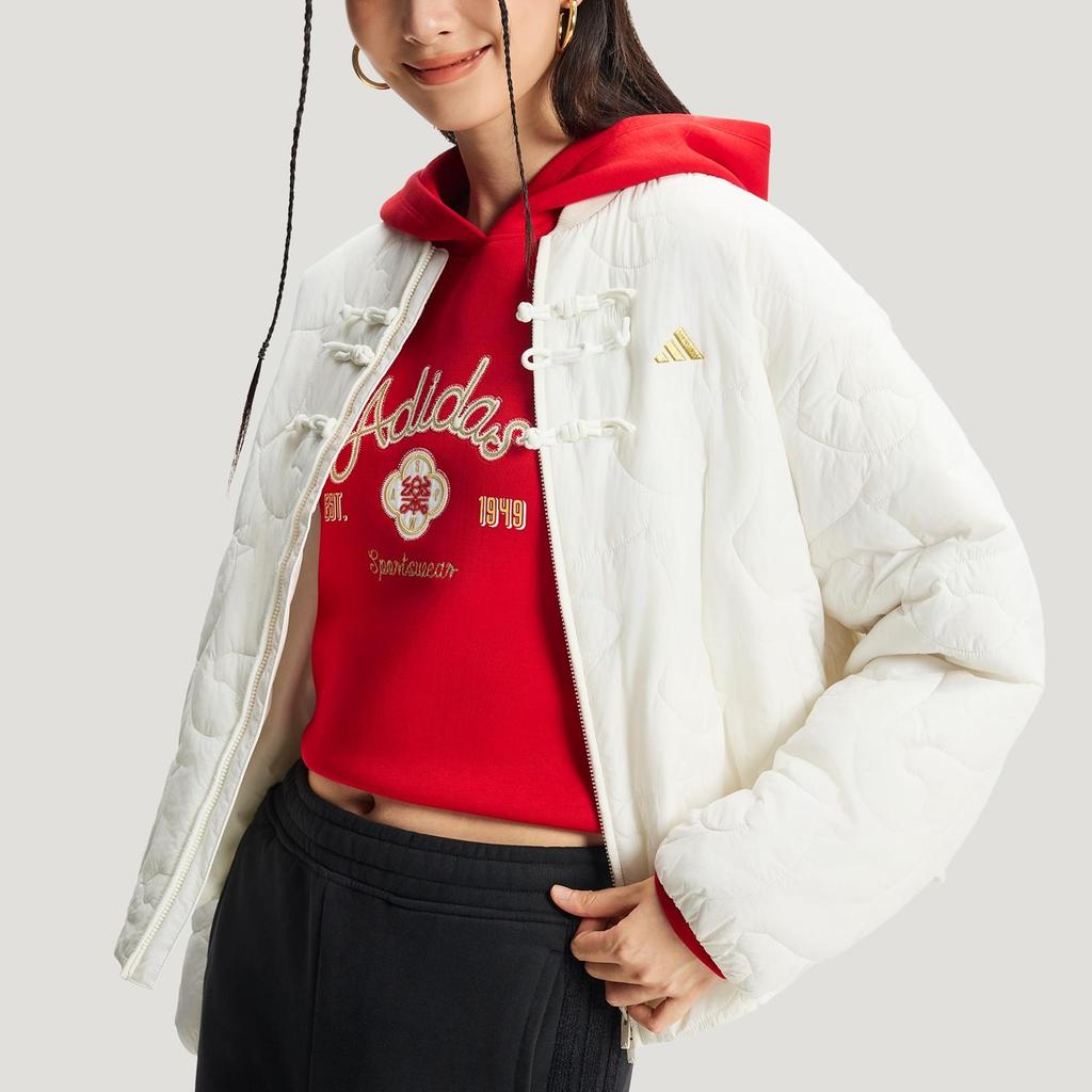 adidas FW25 Light Padded Jacket Warm Sports Stand Collar Solid Color Cotton Coat Women Jacket KH2664