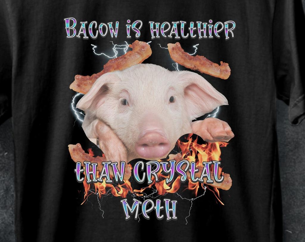 Lustiges Speck Schwein Meme Shirt, Geschenk für Ehemann, BBQ T-Shirt
