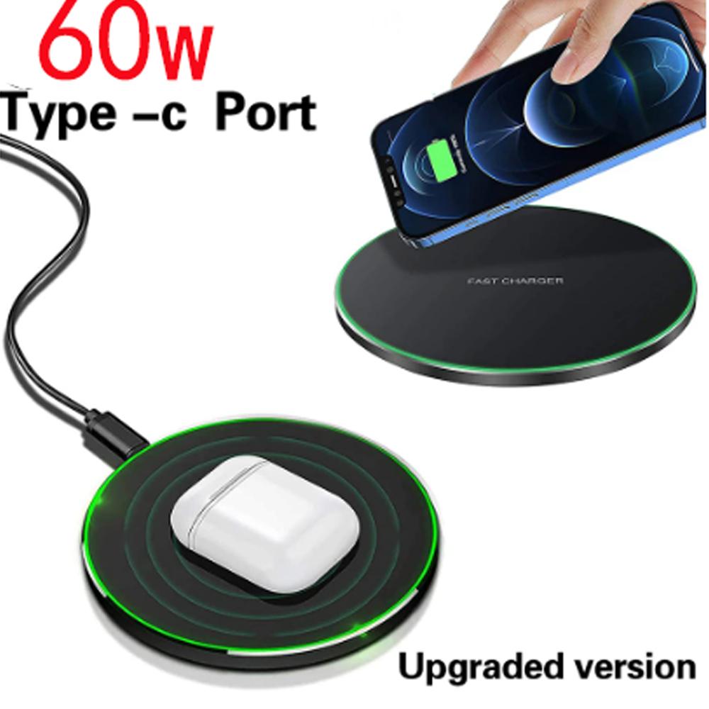Wireless Charger for LG Velvet G9 G7 G8 G8X V30 V40 V50 V35 V60 ThinQ 5G HTC Wildfire E X U19e 30W Fast Charging Holder