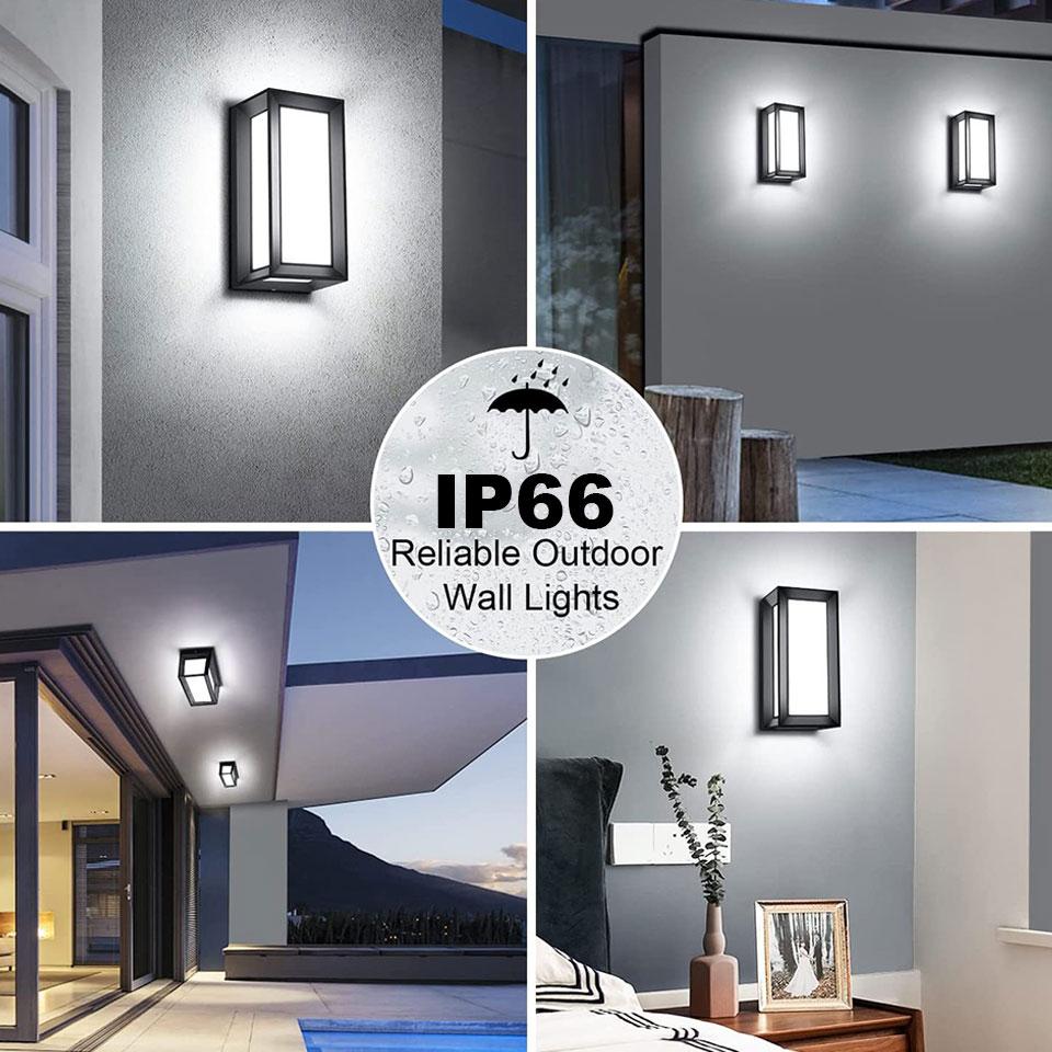 LED Wall Lamp  Indoor Outdoor 16W-30W AC85-265V ABS Waterproof Led Lights Modern Home Appliance For Home Living Room Porch