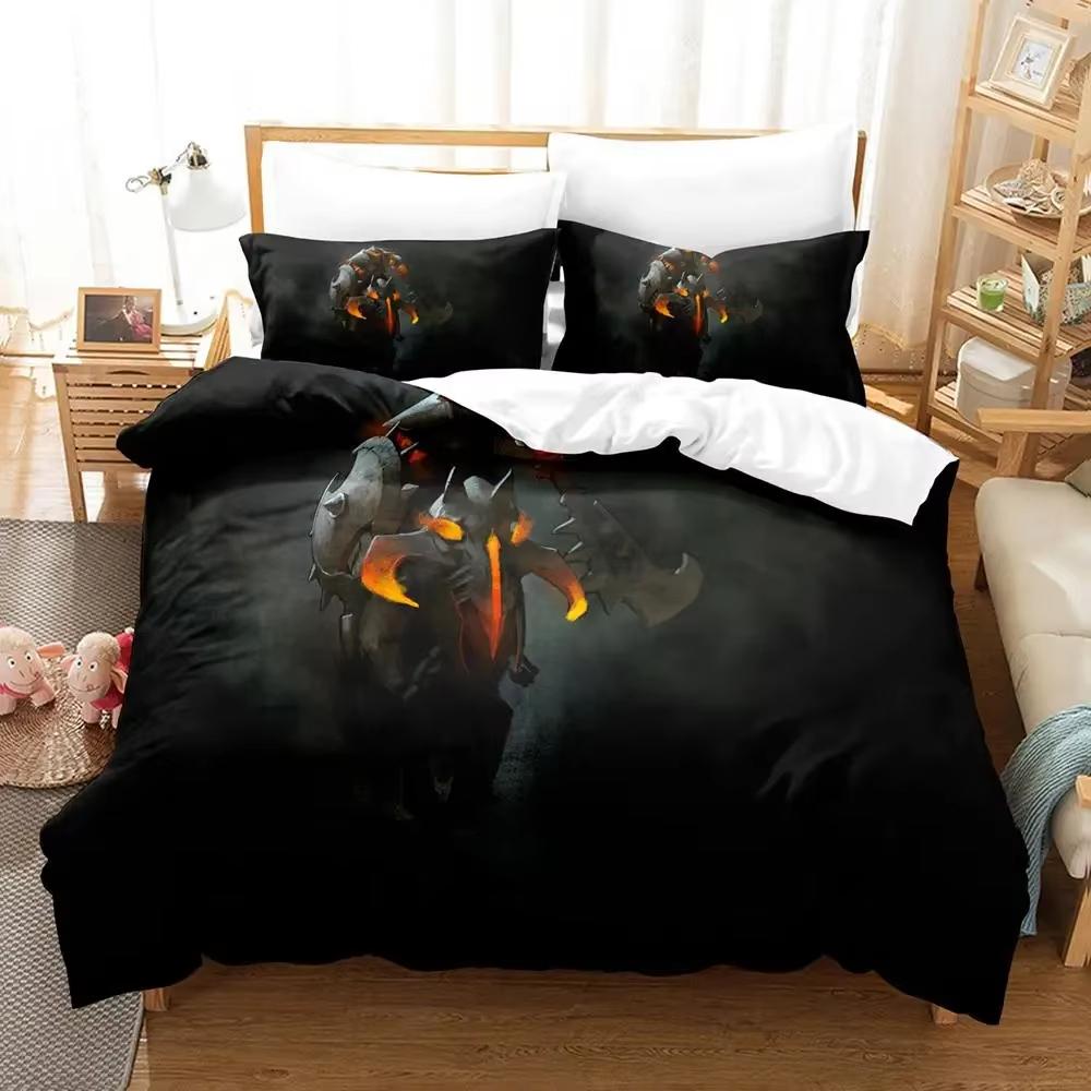 3D Tisk Hra Dota 2 Ložní Set Jednolůžko Dvoulůžko Queen King Size Povlak na přikrývku Anime Ložní prádlo pro Dospělé Povlak na přikrývku Povlak na polštář