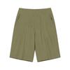 Women's High Waist Solid Linen Blend Bermuda Shorts Loose Wide Leg Japanese Casual Cropped Trousers
