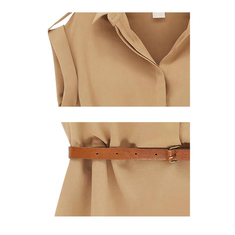SCIONE Damen Kleid Frühling Sommer Damen Damen Einfarbig Chiffon A-Linie Rock Mid-Taille Kleid