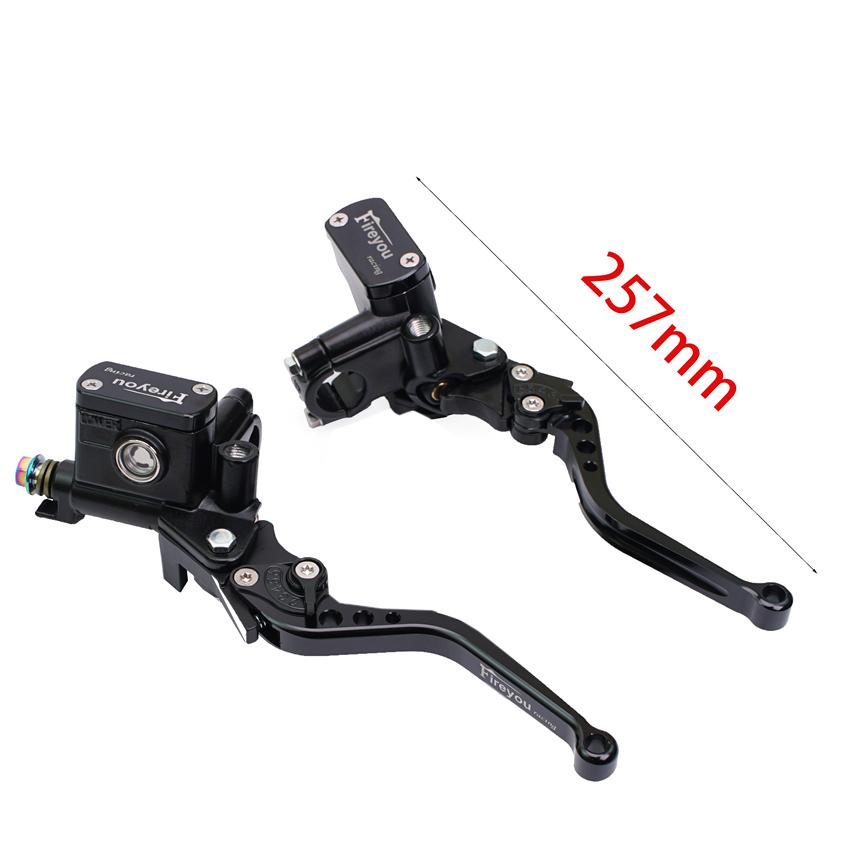 One Pair 14mm Piston Moto Bike Hydraulic Clutch Lever Right Hand Brake Master Cylinder Pump Lever 22mm Universal Street Pit Bike