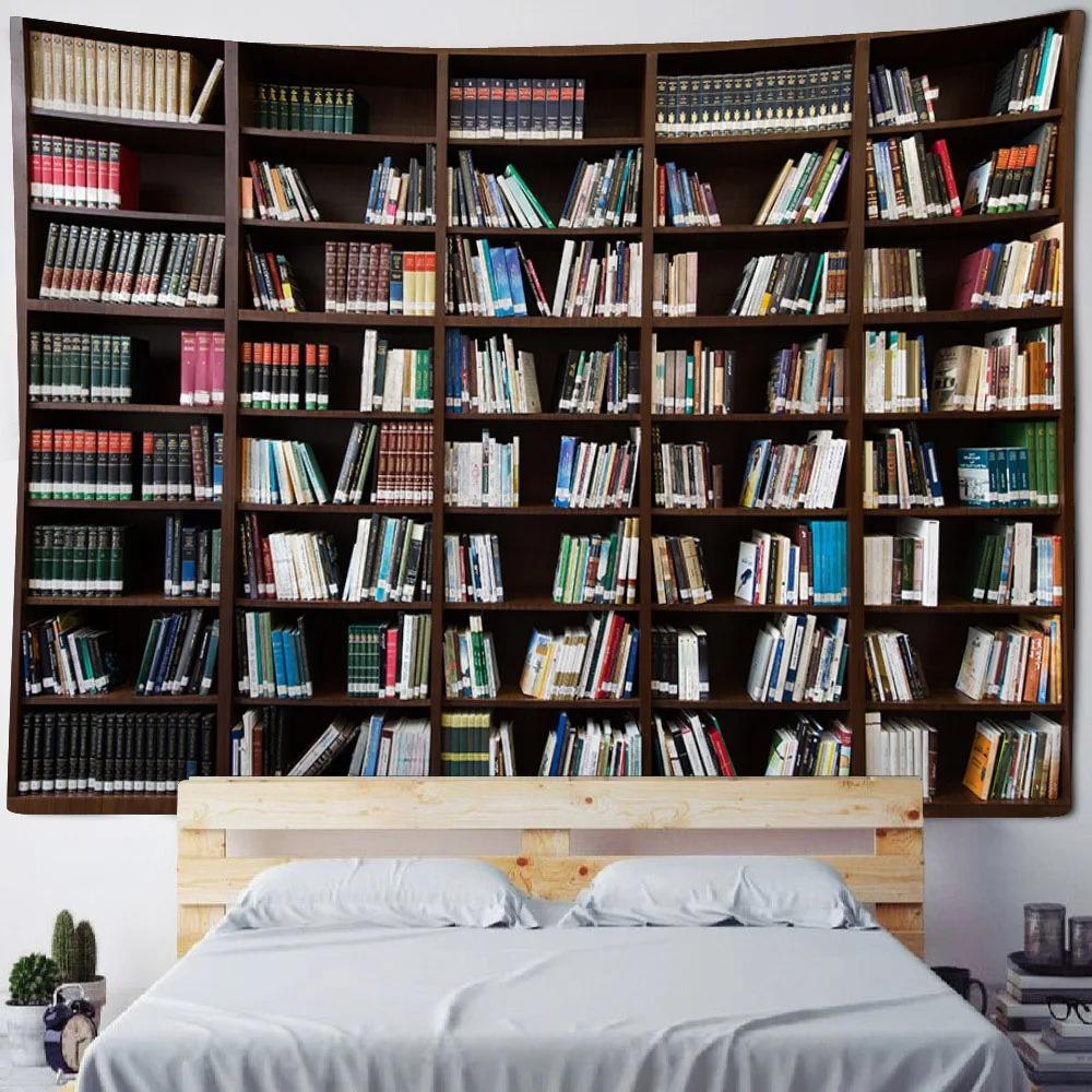 Гобелен для книжной полки в стиле ретро Гобелен для офиса — фото 5