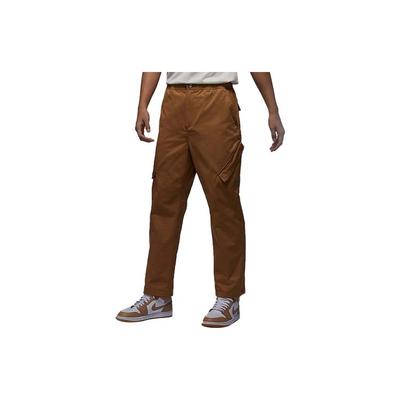 Pantaloni Casual Brodați cu Logo, Talie Medie, Croială Dreaptă, Bărbați, Partea de Jos, Culoare Maro FB7306-231