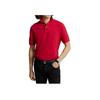 Polo Ralph Lauren Jednokolorowa koszulka polo z krótkim rękawem i kołnierzykiem polo Męskie topy Czerwony 710666997-003