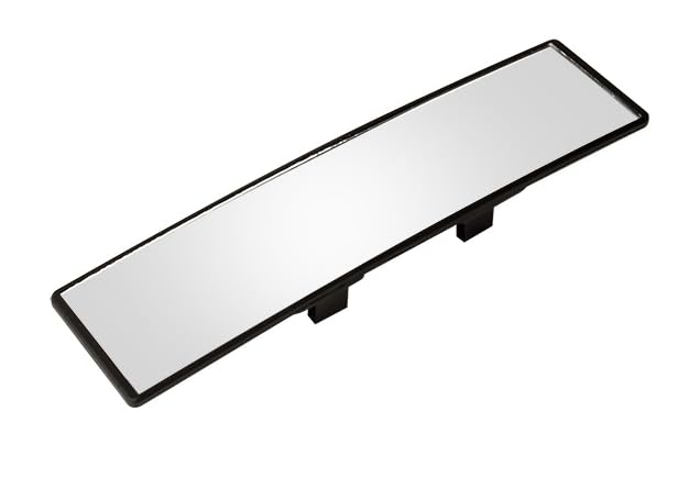 

EINEY Large 300mm Curved Rearview Wide Silver for Standard and Light Rearview High Reflectivity Mirror, Mirror, Cars, Vehicles, Wide-Angle Mirror,