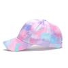 Summer Kids Baseball Cap Fashion Tie-dye Print Snapback Hat For Children Girls Outdoor Streetwear Adjustable Duck Tongue Cap
