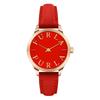 Like Simple Rose Gold Orange Red Leather Strap R4251124505 Watch [FURLA] Women's [Item]