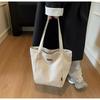 Borsa a Spalla Casual Retro con Stampa Semplice Borsa Tote per Shopping Casual Borsa in Tela