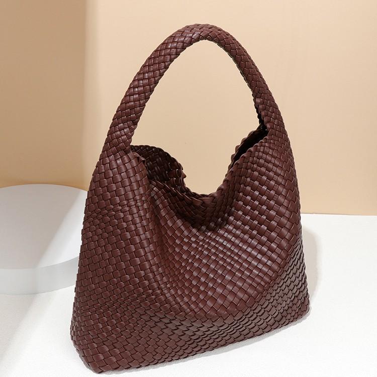 Hand-woven Women's Bags, Daily Casual Shoulder Bags, Large-capacity Underarm Bags, Bucket Bags.