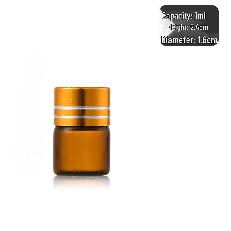 16mm Transparent 3ml Glass Vials for Antrodia Camphorata Drop Pills, Essential Oils, Health Supplements, and Medicine Powder.