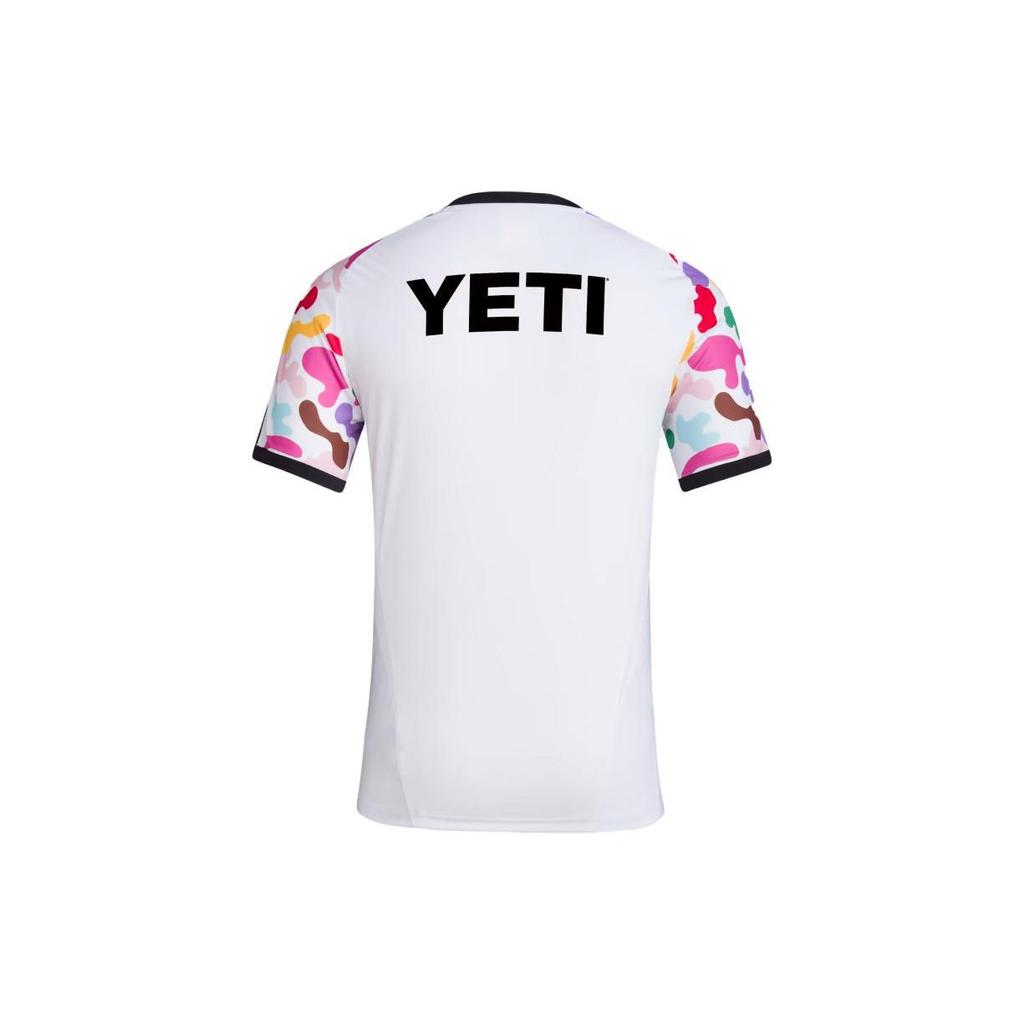 Adidas Austin Fc Pride Pre-Match Jersey Letter Print Crew Neck Color Block Short Sleeve T-Shirt Men Tops White IN9203